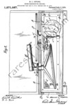 Pathe Patent To Illuminated Cathedral Cone Speaker July 2, 1918, Number 1,271,527