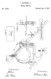 James Harrison Jr sewing machine with barbed rotating needle August 9, 1859
