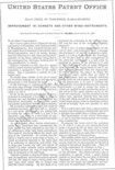 Antique, Isaac Fiske Cornet Patent of October 30, 1866, number 59,204.