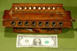 Early 19th century 10 key with 2 bass chord keys blow harmonica