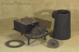 Exceedingly rare Jordan L. Mott Baseburner Pyramid Stove Patented 1835