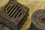 tiltable grate of 1835 Jordan L. Mott pyramid stove