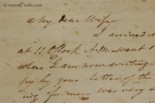 Jedidiah Morse letter mentioning William Baleh was Reverend of South Hampton, New Hampshire from 1802 -1816.