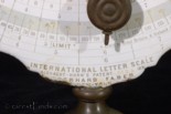 Quadrant Pendulum Letter Scale patent 1881