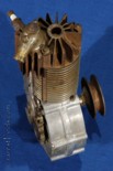 Top view of Indian 1904 motorcycle engine