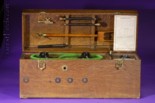 VULCAN COIL COMPANY portable X-ray outfit in oak case.