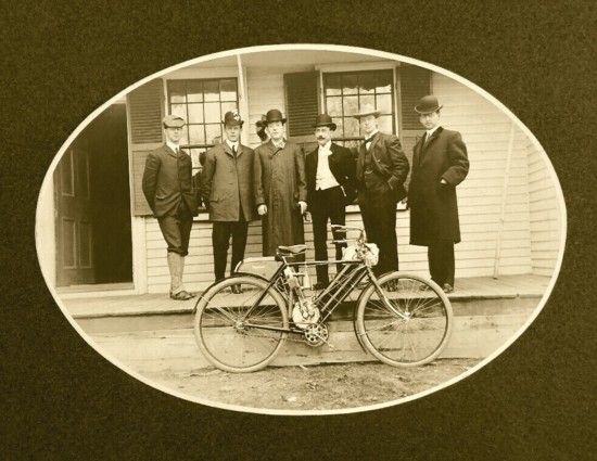 Photograph of a 1904 Rambler Motor-Bicycle